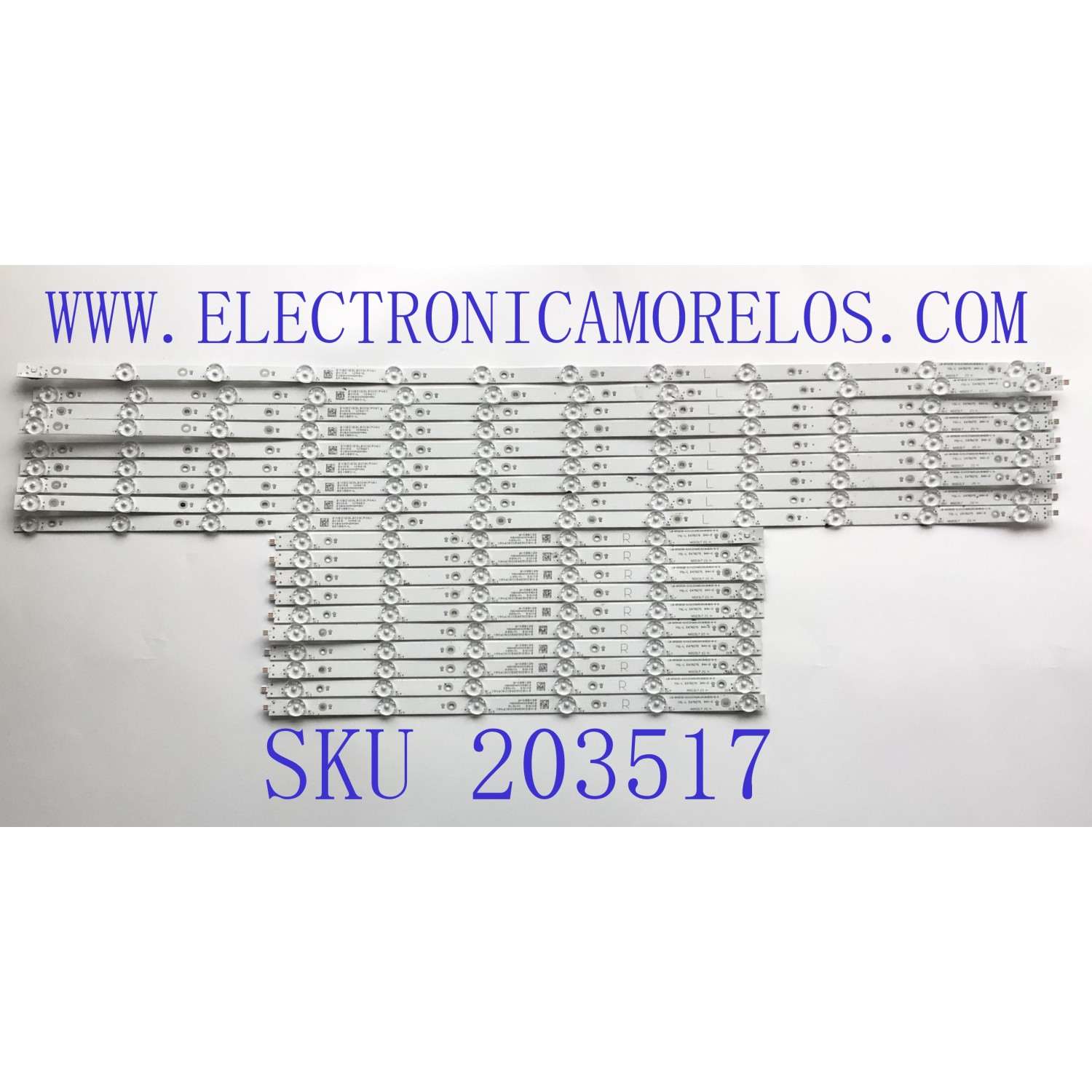 KIT DE LED'S PARA TV VIZIO ((INCOMPLETO SOLO 19 PIEZAS)) / NUMERO DE PARTE NS0317 / LB-GM3030-GJVIZIO6510X18VB20-L-S / LB-GM3030-GJVIZIO6510X18VB20-R-S / 210BZ06DRB339CF04X / 50B2000NDM9N / 65VB20-L / 65VB20-R / PANEL TPT650UA-QVN07.U / MODELO M65Q7-H1